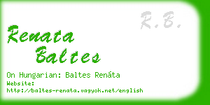 renata baltes business card