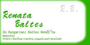 renata baltes business card